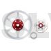 MH-130X169X  MicroHeli CNC Delrin Main Gear w/ Hub set (RED) 130X 